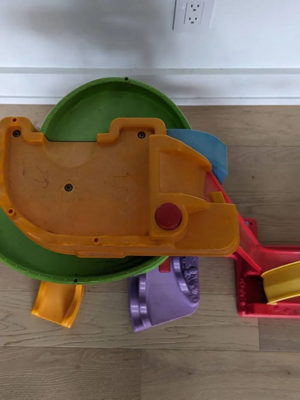 READ Fisher Price Wheelies Swoops Amusement Park Toy Slide No Cars FAIR READ